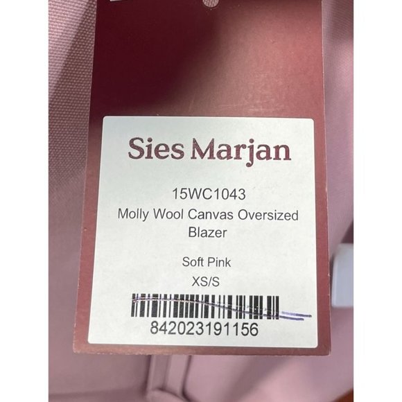 Sies Marjan Molly Wool Canvas Oversized Blazer - Picture 8 of 11